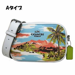 コーチ(COACH)の【新品】●2タイプあり／Aタイプ● コーチ バッグ ショルダーバッグ COACH ハワイアン プリント ミニ ジェイミー カメラバッグ ポシェット 斜め掛け CK176 SVCAH(チョーク×マルチカラー) レディース アウトレット(ショルダーバッグ)