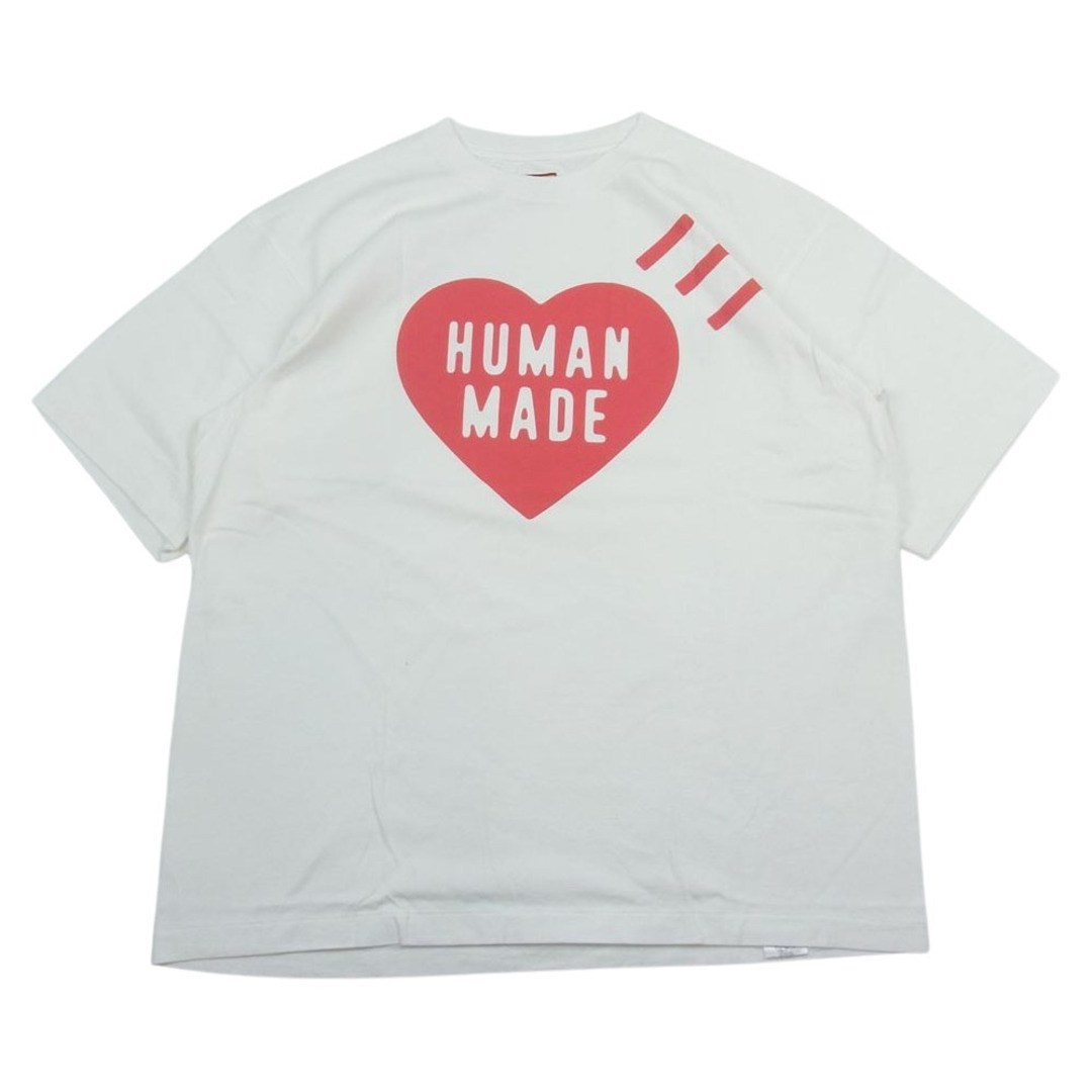 HUMAN MADE ヒューマンメイド DAILY S/S T-SHIRT デイリー ハート ロゴ 半袖 Tシャツ ホワイト系  XL【極上美品】【中古】 | フリマアプリ ラクマ