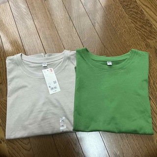 ユニクロ(UNIQLO)の新品＆美品　ユニクロ　ドルマンスリーブ　Tシャツ２枚セット(Tシャツ(半袖/袖なし))