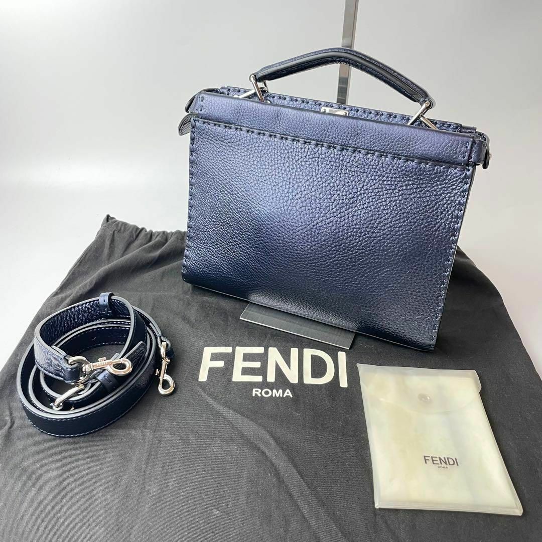 AYの全商品美品 FENDI 2way セレリア ミニ ピーカブー フィット モンスター