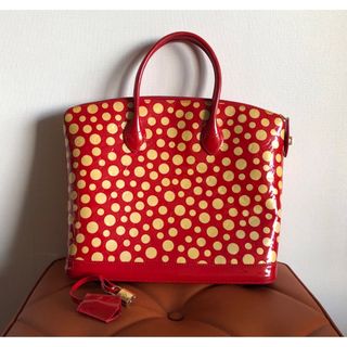 ルイヴィトン(LOUIS VUITTON)のルイヴィトン ヴェルニ 草間彌生ロックイットMMドットインフィニティハンドバッグ(ハンドバッグ)