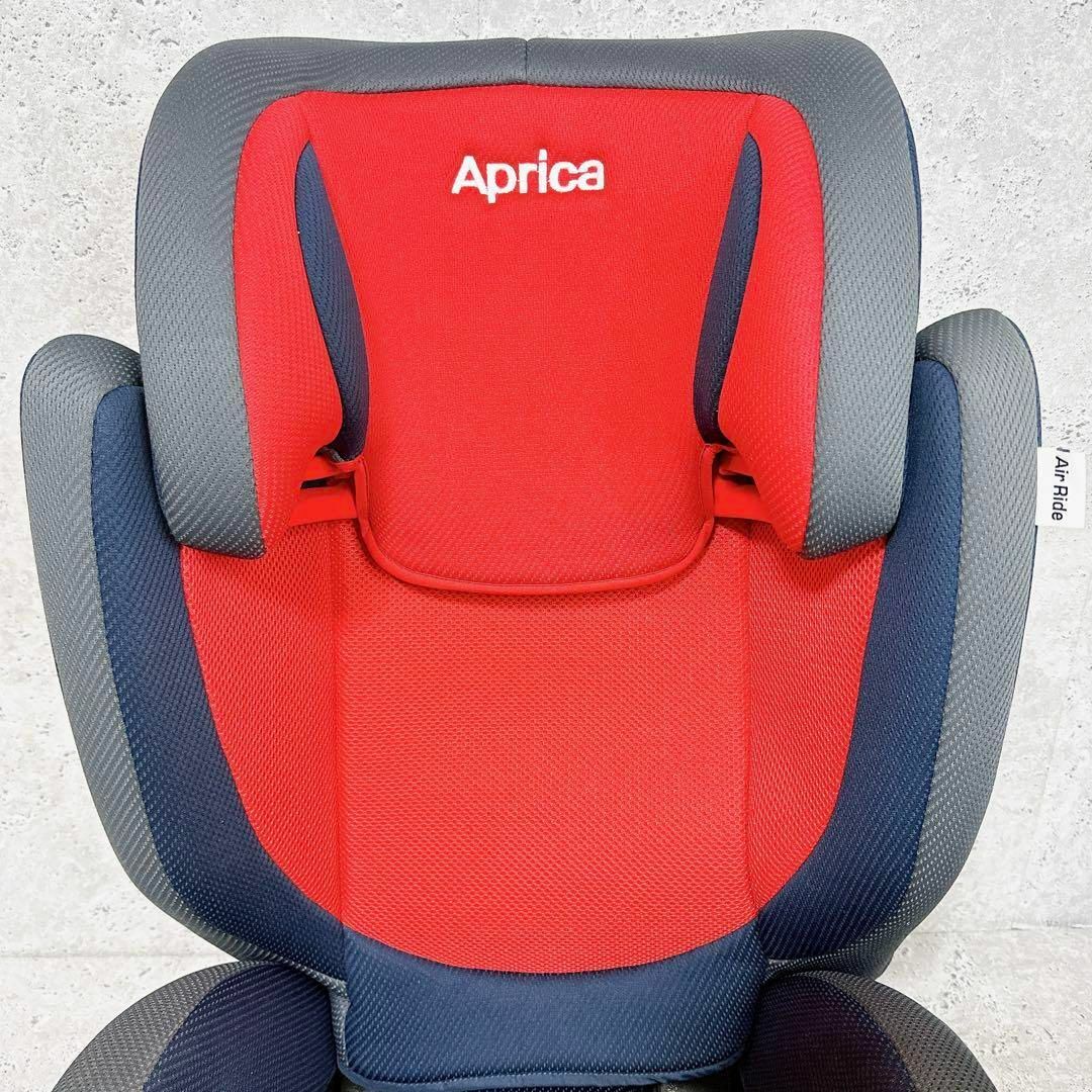 Aprica(アップリカ)の美品 Apica ジュニアシート エアライドAC レッド 3歳頃〜 キッズ/ベビー/マタニティの外出/移動用品(自動車用チャイルドシート本体)の商品写真