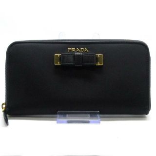 美品　PRADA プラダ 長財布　リボン　バッグ