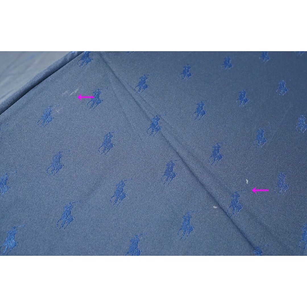 POLO RALPH LAUREN(ポロラルフローレン)の傘 Polo Ralph Lauren 紳士折傘 USED美品 ポロドット ネイビー 日本製 折りたたみ傘 55cm C FS8338 メンズのファッション小物(傘)の商品写真