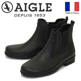 エーグル(AIGLE)のAIGLE カーヴィル ラバーブーツ 39 ブラック(レインブーツ/長靴)