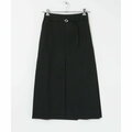 【Black】GANNI Cotton Suiting Maxi Skirt