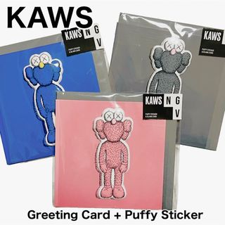 メディコムトイ(MEDICOM TOY)のKAWS カウズ エルモ グリーティングカード+プニプニシール 1セット(その他)