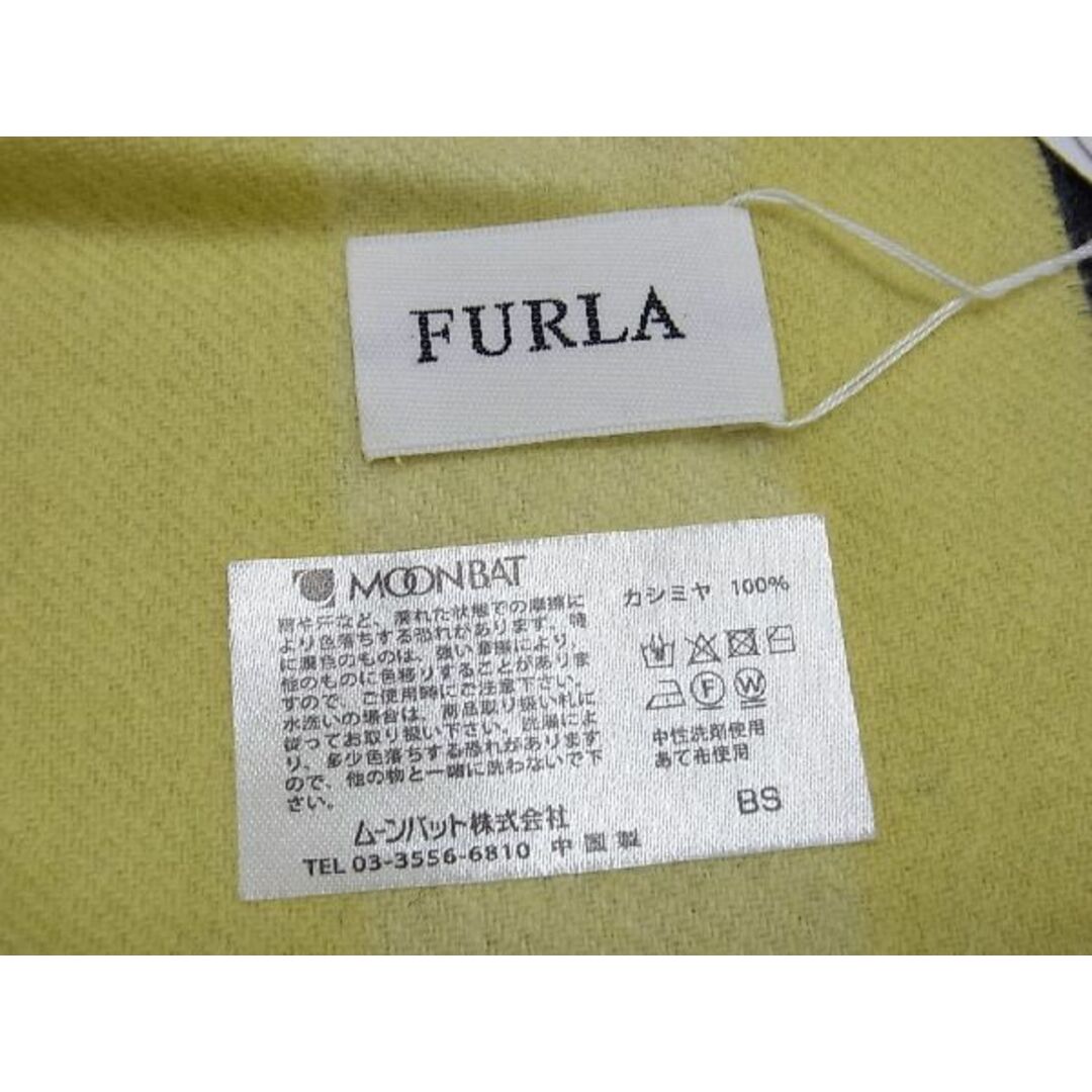 Furla(フルラ)の■新品■未使用■ FURLA フルラ カシミヤ100％ マフラー ストール 防寒具 レディース イエロー系×グレー系 BE4906  レディースのアクセサリー(その他)の商品写真