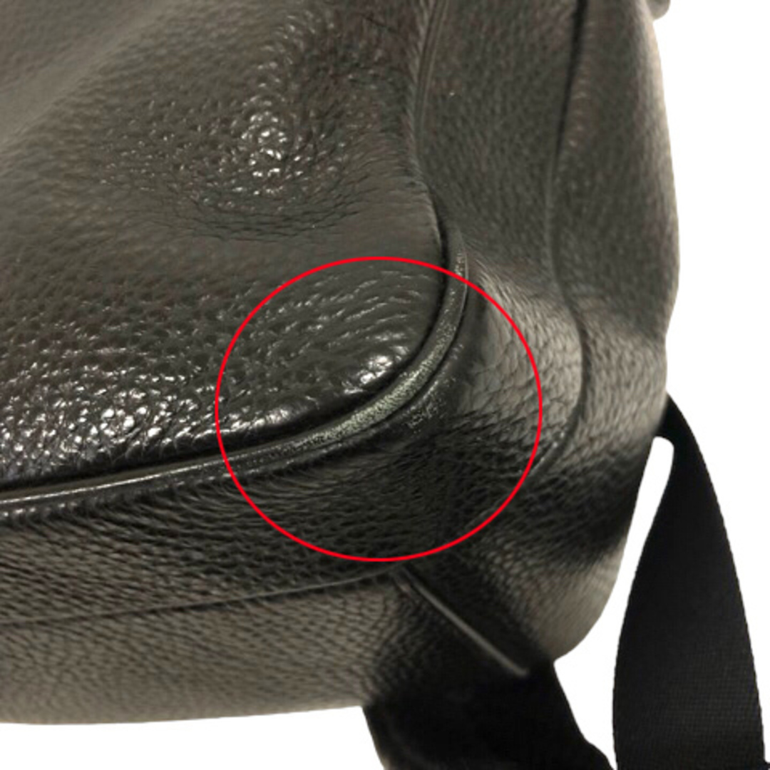 COACH(コーチ)のCOACH ハミルトン ペブルドレザー バックパック リュックサック ブラック メンズのバッグ(バッグパック/リュック)の商品写真