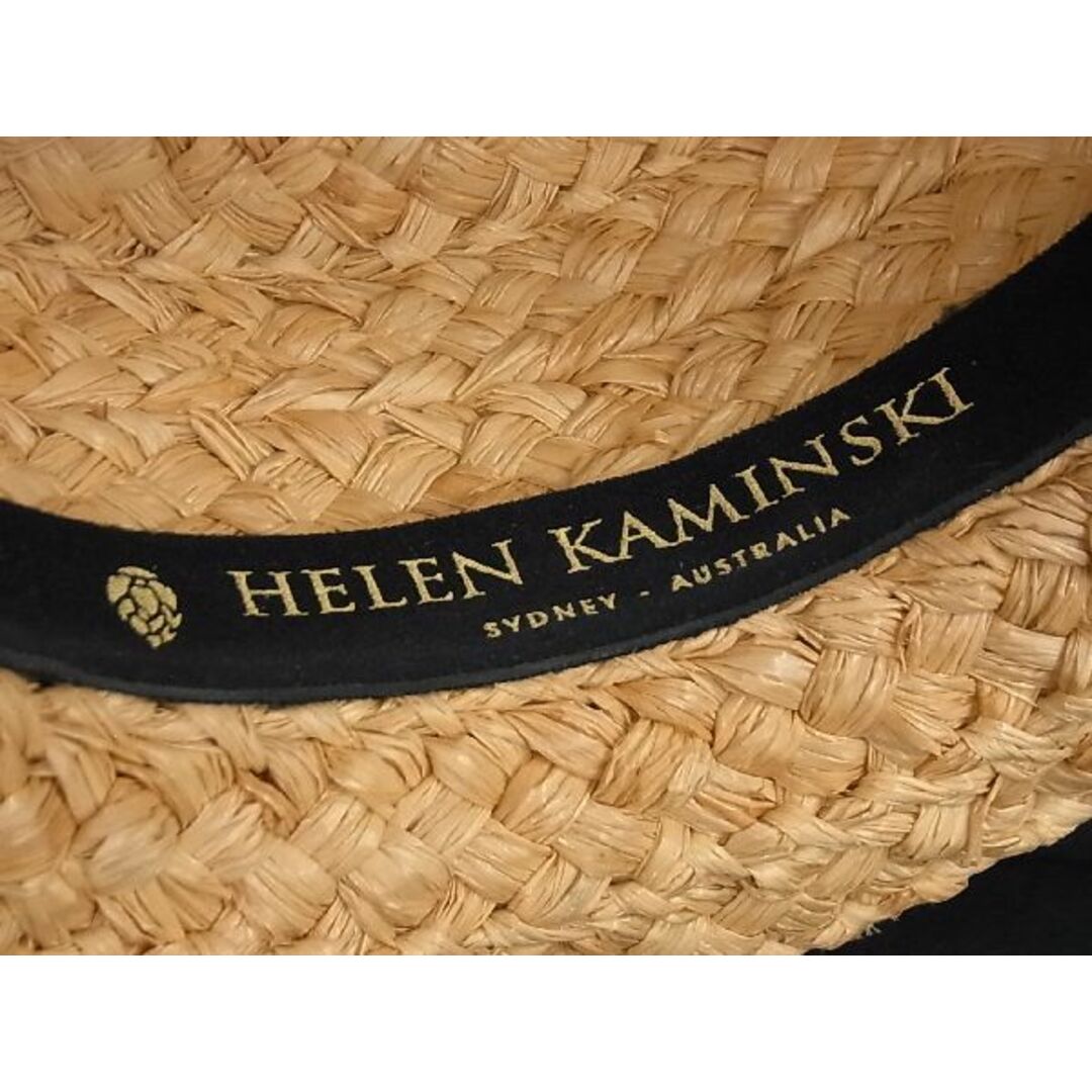 HELEN KAMINSKI(ヘレンカミンスキー)の■新品■未使用■ HELEN KAMINSKI ヘレンカミンスキー ラフィア100％ リボン ハット 帽子 レディース ベージュ系 BE3926  レディースの帽子(その他)の商品写真