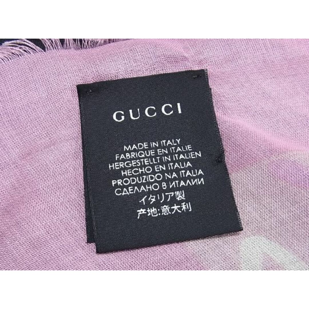 Gucci(グッチ)の■新品■未使用■ GUCCI グッチ GGゴースト GG柄 レーヨン85%×シルク15% スター 星 ストール ショール レディース ピンク系 AR8657 メンズのファッション小物(その他)の商品写真