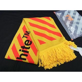 オフホワイト(OFF-WHITE)の■新品■未使用■ Off-White オフホワイト OMMA001F194070316019 アクリル×ウール マフラー ストール ショール イエロー系 BE5811 (マフラー/ショール)