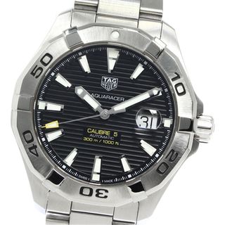 タグホイヤー(TAG Heuer)のタグホイヤー TAG HEUER WAY2010-0 アクアレーサー キャリバー5 デイト 自動巻き メンズ 美品 _776000【ev10】(腕時計(アナログ))