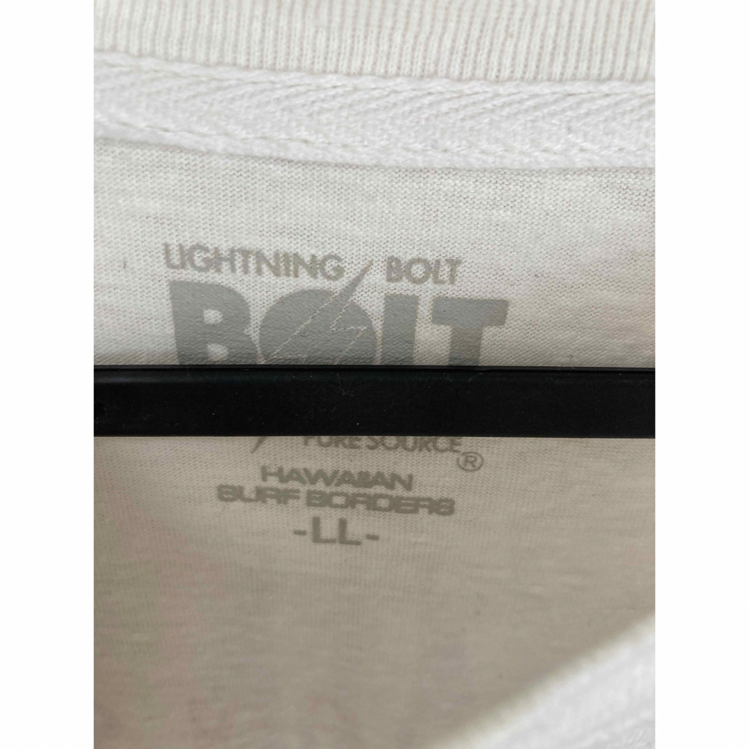 Lightning Bolt(ライトニングボルト)のライトニングボルト Tシャツ　ホワイト　LLサイズ メンズのトップス(Tシャツ/カットソー(半袖/袖なし))の商品写真