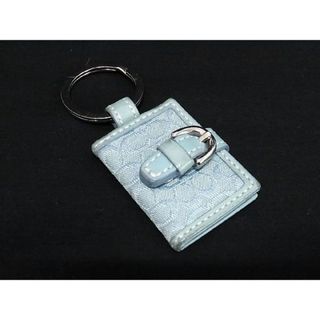 コーチ(COACH)のCOACH コーチ シグネチャー キャンバス キーホルダー バッグチャーム アクセサリー レディース ライトブルー系 DD4781(その他)