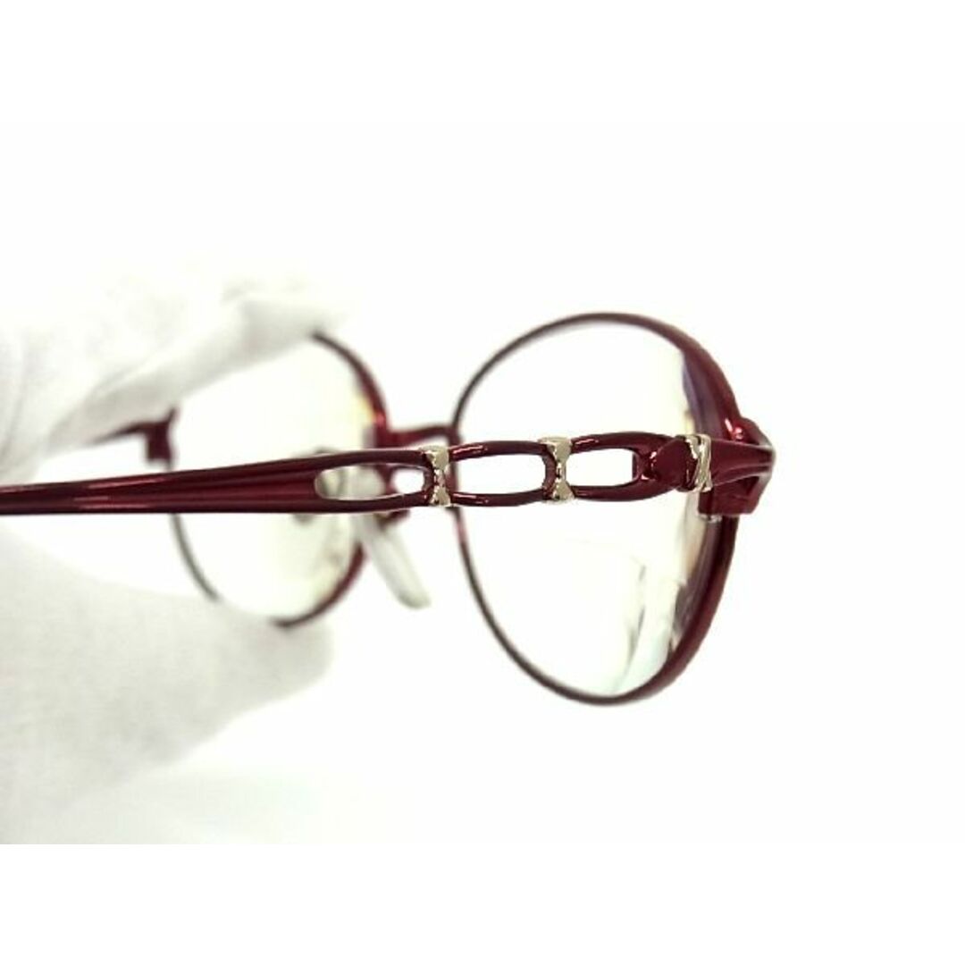 ■美品■ SOFIAMARIN  ソフィアマリン 度入り メガネ 眼鏡 メンズ レディース レッド系 DD2478 レディースのファッション小物(サングラス/メガネ)の商品写真