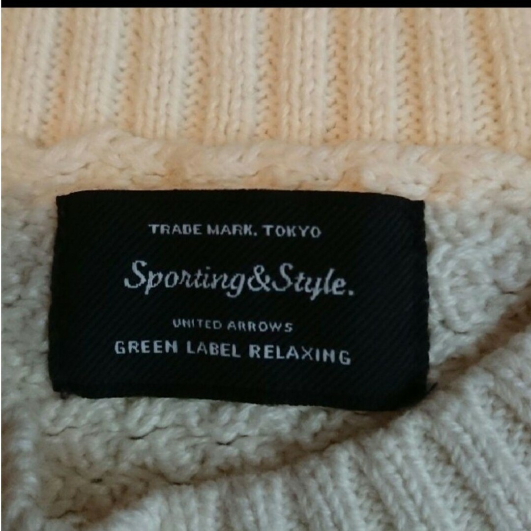 UNITED ARROWS green label relaxing(ユナイテッドアローズグリーンレーベルリラクシング)の林様専用　ニット　セーター　綿　カシミヤ　ユナイテッドアローズ レディースのトップス(ニット/セーター)の商品写真