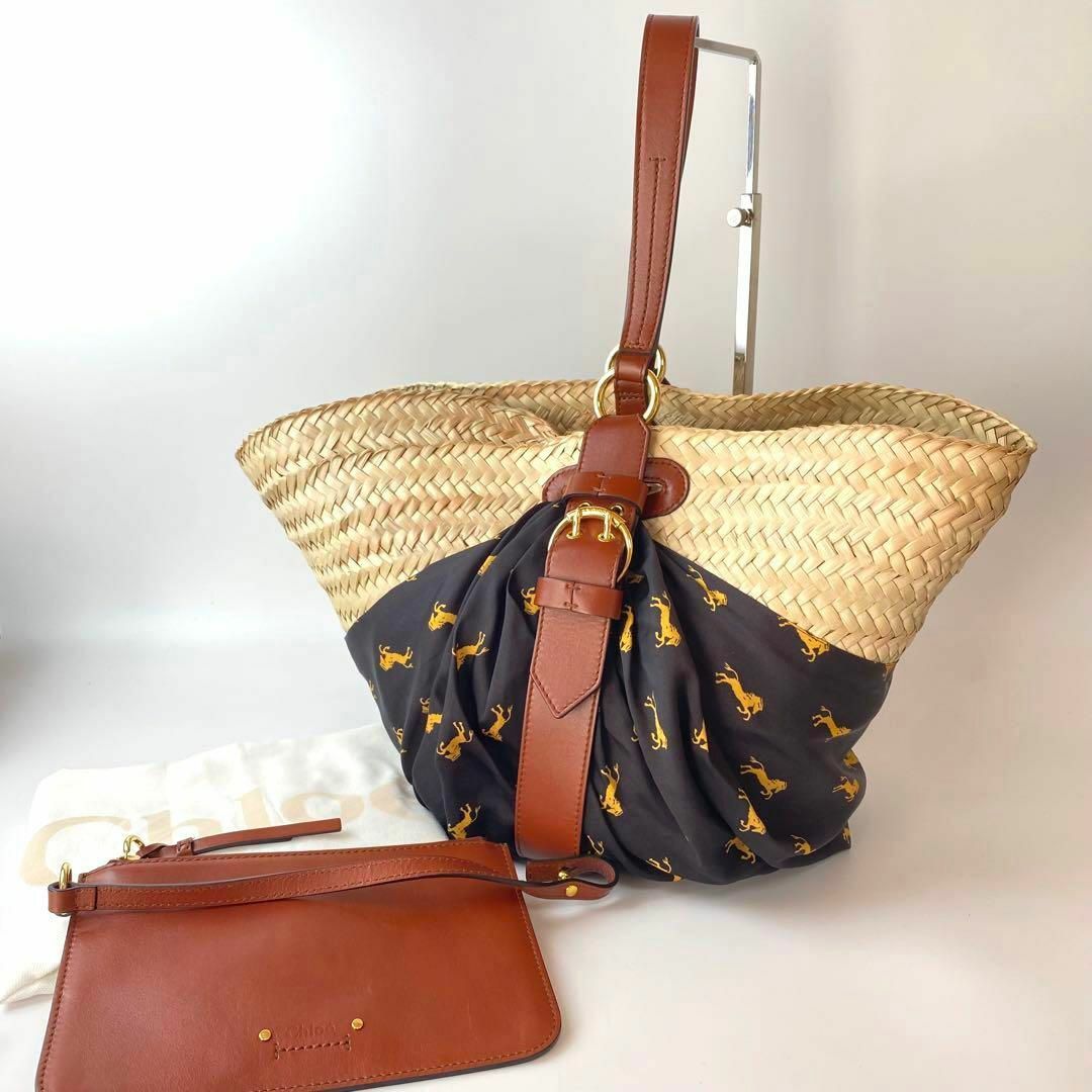 クロエ Chloe ショルダー かごバッグ パニエ PANIER ポーチ付き