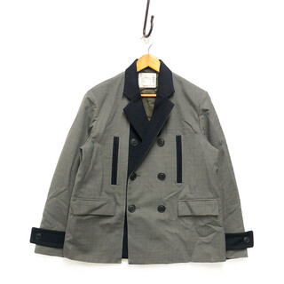 サカイ(sacai)のSACAI サカイ 22AW 品番 22-028M Suiting Jacket ジャケット グレー×ネイビー サイズ1 正規品 / 32427(その他)