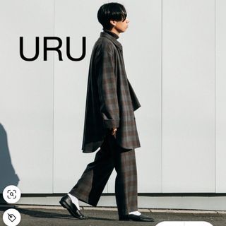 ウル(URU)のウル WOOL CHECK シャツ サイズ1(テーラードジャケット)