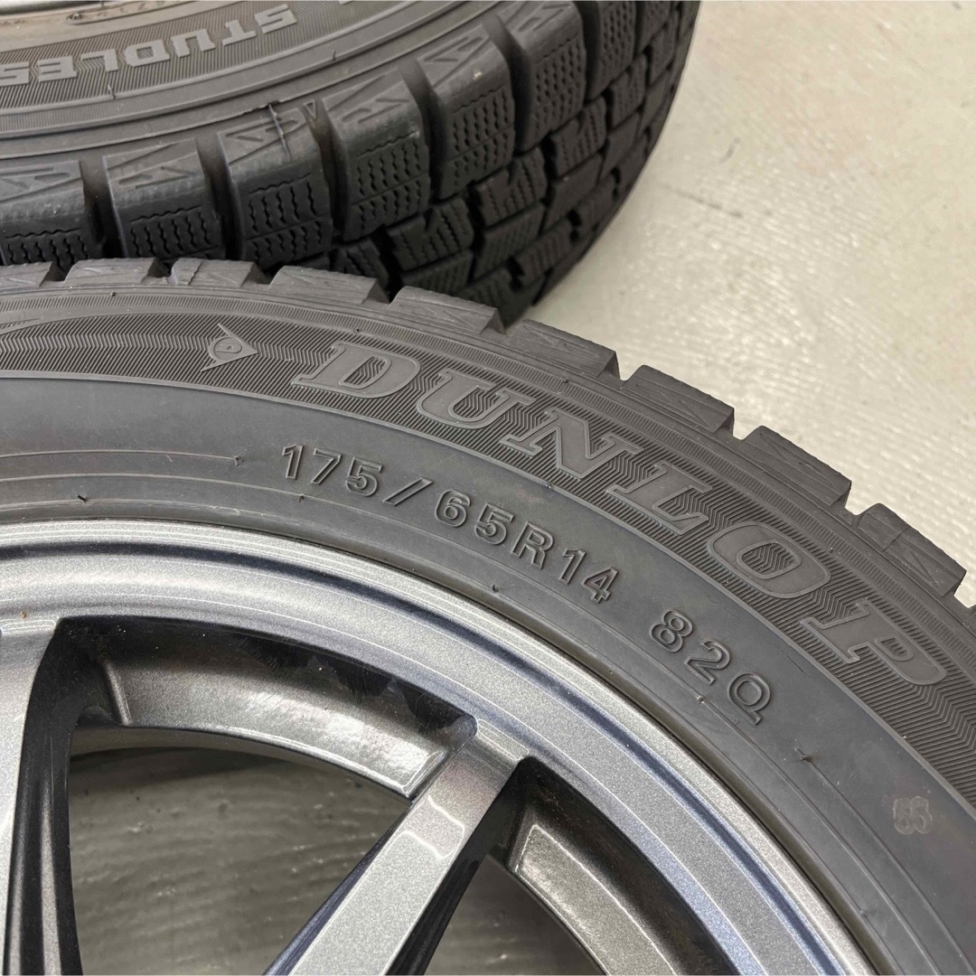 DUNLOP - 日産ノートスタッドレスタイヤホイル付175/65R14 ダンロップ