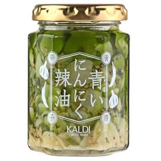 カルディ(KALDI)の【4個】カルディ 青いにんにく辣油 青唐辛子 ラー油  (その他)