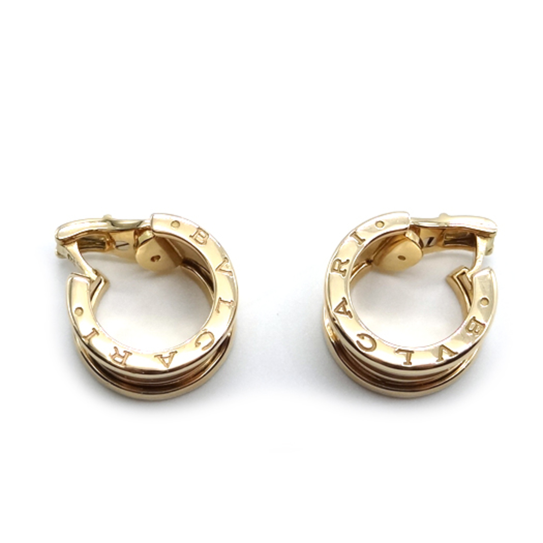 高級ブランド BVLGARI イエロー K18 イヤリング ビーゼロワン ブルガリ - イヤリング、ピアス