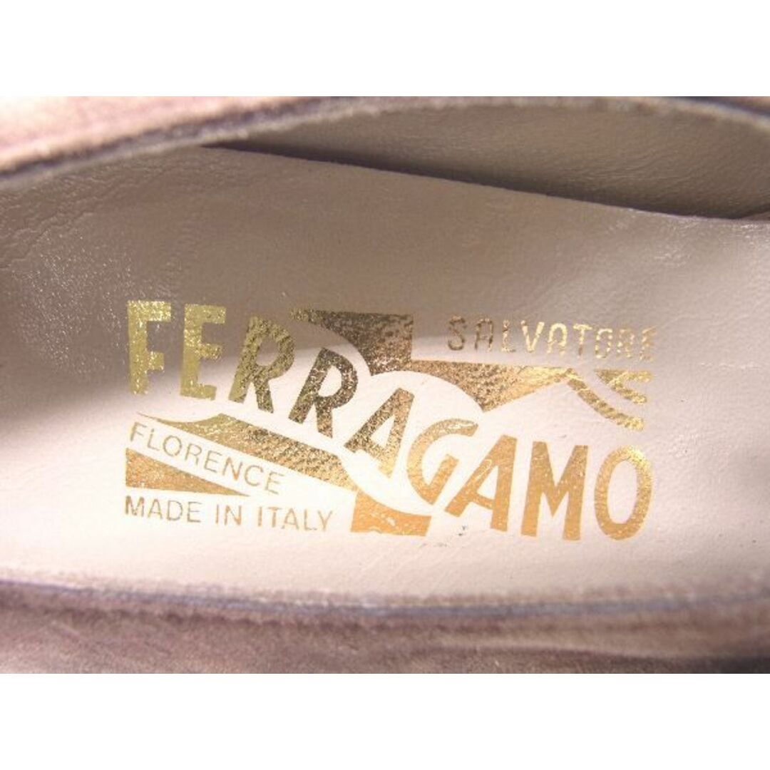 Salvatore Ferragamo(サルヴァトーレフェラガモ)のSalvatore Ferragamo フェラガモ スエード ヒール パンプス サイズ 5 1/2 (約23.0cm) 靴 シューズ ブラウン系 DD2860 レディースの靴/シューズ(ハイヒール/パンプス)の商品写真