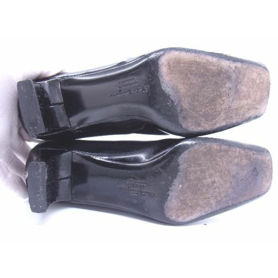 フェラガモ　靴　パンプス　シルバー　グリット　サイズ22.5cm