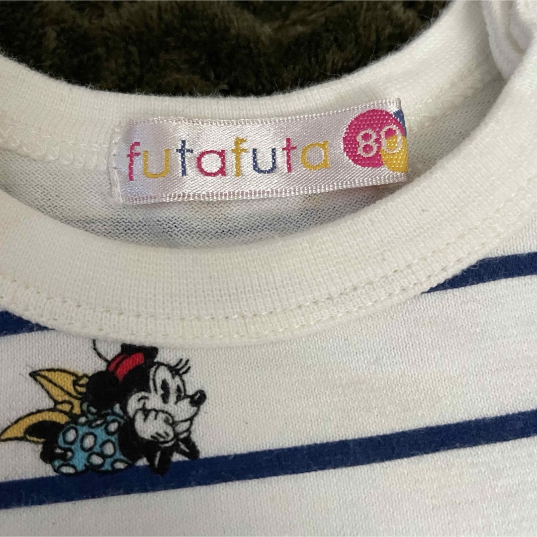 futafuta(フタフタ)のfutafuta フリル Tシャツ ミニー ワンピース キッズ/ベビー/マタニティのベビー服(~85cm)(ワンピース)の商品写真