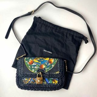 ドルチェアンドガッバーナ(DOLCE&GABBANA)の[入手困難] 未使用 ドルガバ ポシェット ショルダーバッグ 斜めがけ 編み込み(ショルダーバッグ)