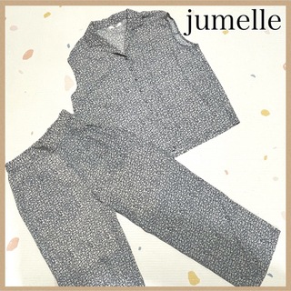 【jumelle】ジュメロ 花柄セットアップM レトロ ボタンシャツ 長ズボン(シャツ/ブラウス(長袖/七分))