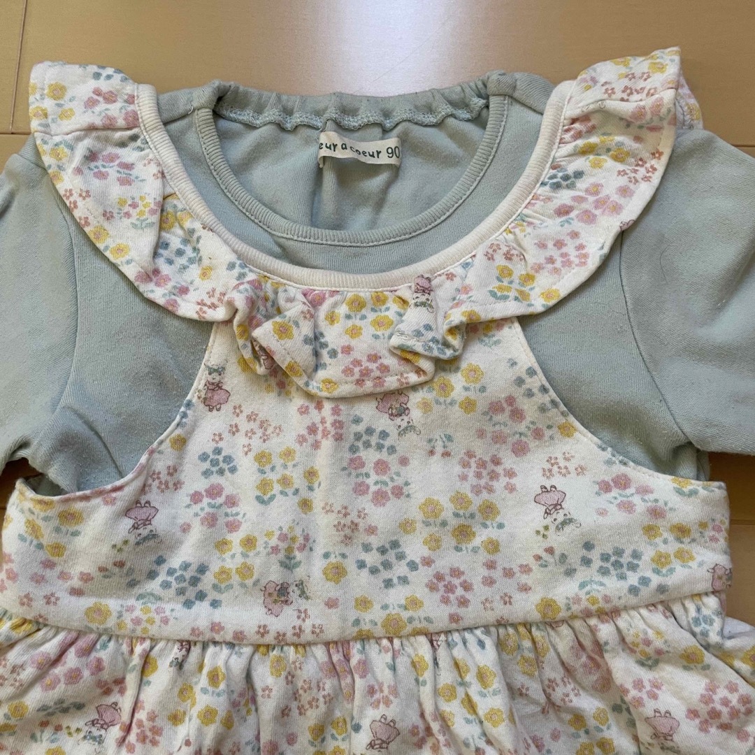 coeur a coeur(クーラクール)のキムラタン　クーラクール　長袖　ワンピース キッズ/ベビー/マタニティのキッズ服女の子用(90cm~)(ワンピース)の商品写真