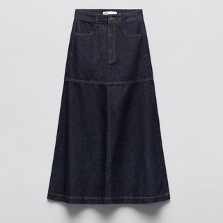 ZARA 入手困難 デニムフリルロングスカート