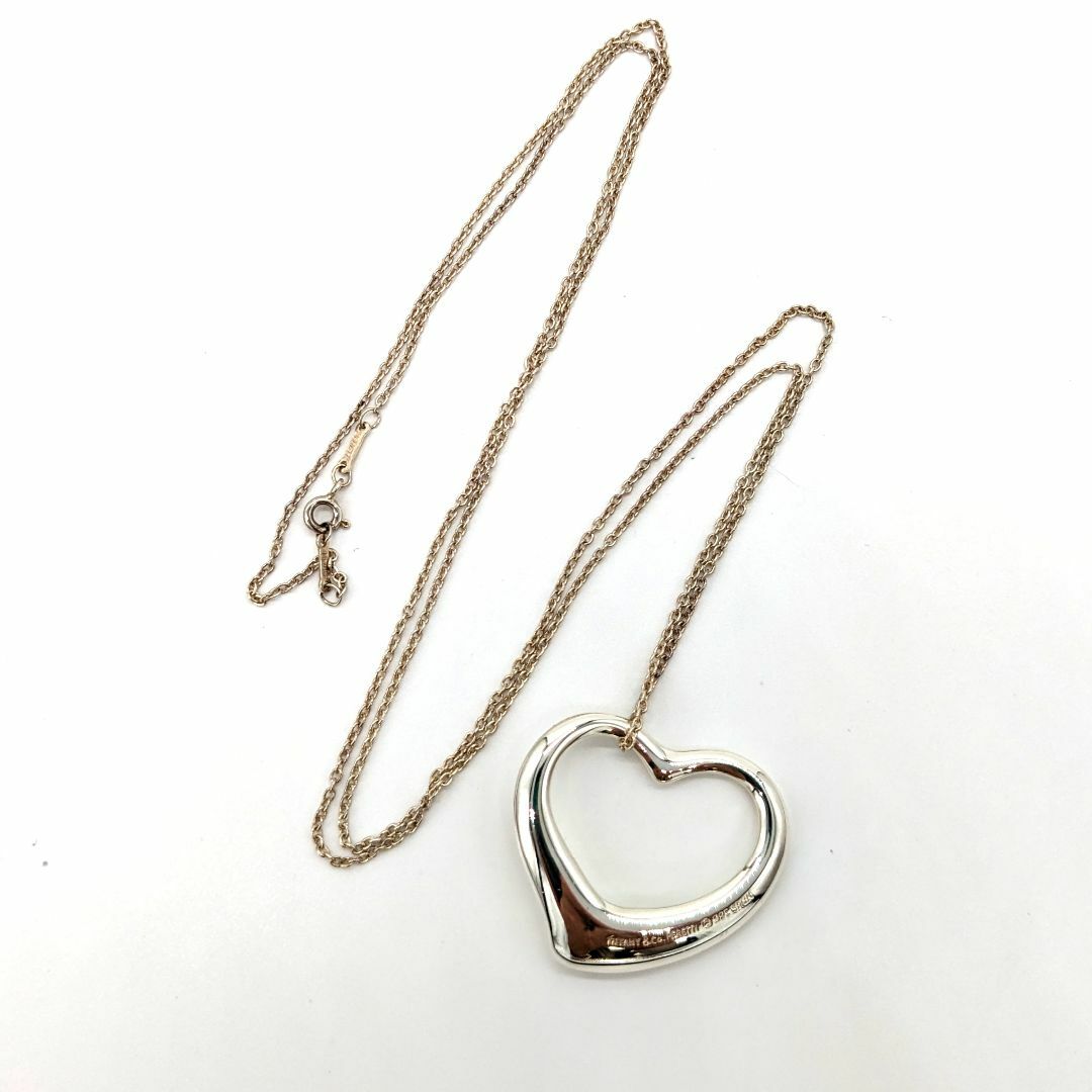 Tiffany & Co. - 【美品】ティファニー オープンハート ネックレス
