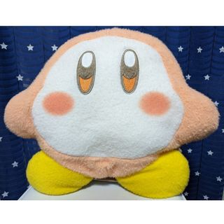 ニンテンドウ(任天堂)の星のカービィ　羊毛フェルト風ぬいぐるみクッション 　ワドルディBIGサイズ(キャラクターグッズ)