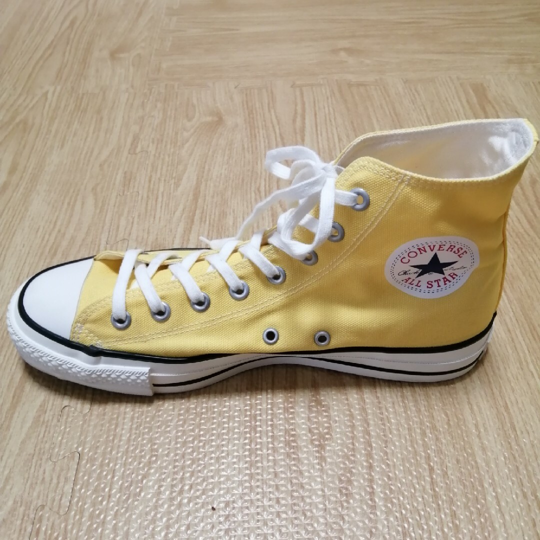 ALL STAR（CONVERSE）(オールスター)のコンバース　オールスター　ハイカット　イエロー　27センチ メンズの靴/シューズ(スニーカー)の商品写真