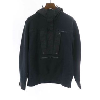 サカイ(sacai)のsacai サカイ 22SS Sponge Sweat Hoodie プルオーバースポンジスウェットパーカー ブラック 2(パーカー)