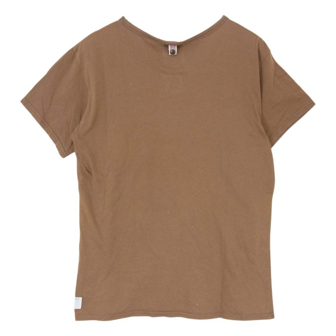 VISVIM(ヴィスヴィム)のVISVIM ビズビム Ｔシャツ 12SS 0112105010006 DOUBLE SCOOP V-NECK S/S LUXSIC ダブルスクープ Vネック 半袖 Tシャツ ラクシック ベージュ ブラウン系 2【中古】 メンズのトップス(シャツ)の商品写真