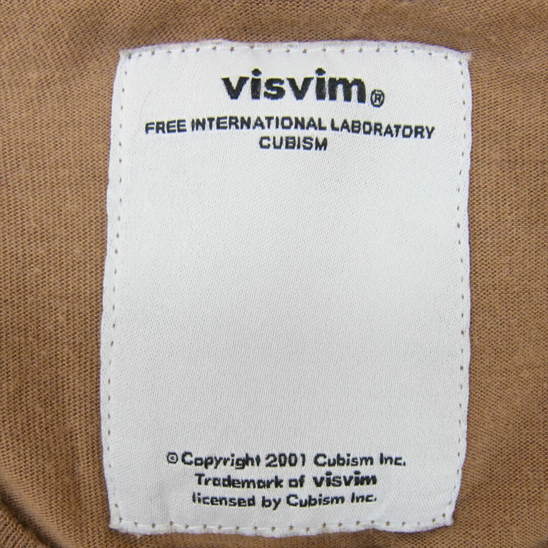 VISVIM(ヴィスヴィム)のVISVIM ビズビム Ｔシャツ 12SS 0112105010006 DOUBLE SCOOP V-NECK S/S LUXSIC ダブルスクープ Vネック 半袖 Tシャツ ラクシック ベージュ ブラウン系 2【中古】 メンズのトップス(シャツ)の商品写真