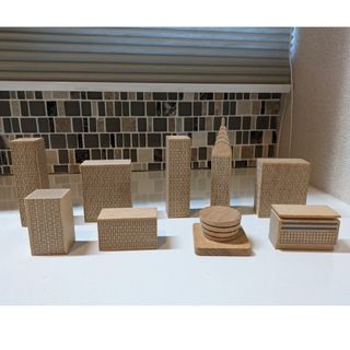 ムジルシリョウヒン(MUJI (無印良品))の無印　積み木　ニューヨーク(知育玩具)