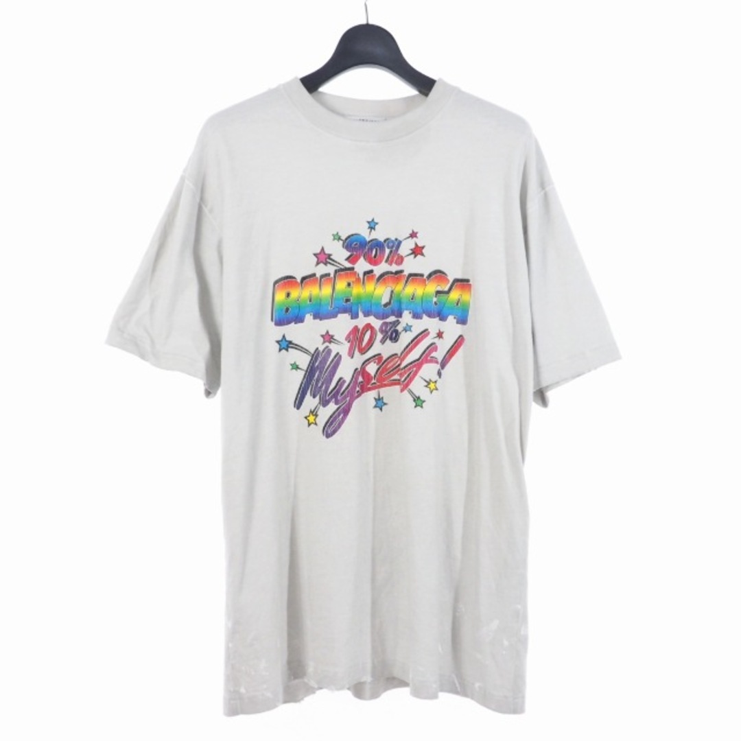 バレンシアガ  22SS  698811 TMVC9 スピードハンターズアップサイドダウンTシャツ メンズ 4