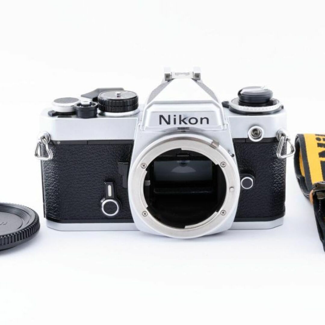 美品 NIKON　FE シルバー　 フィルムカメラ　モルト新品交換済　Y976