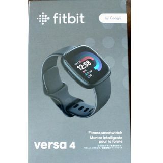 グーグル(Google)のfitbit versa 4 新品未開封品　black(腕時計(デジタル))