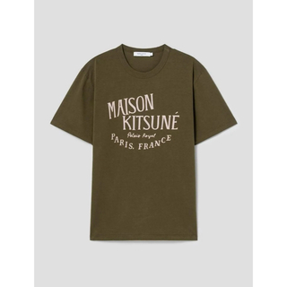 メゾンキツネ(MAISON KITSUNE')のメゾン キツネ パレロワイヤル クラシック Tシャツ カーキ(Tシャツ/カットソー(半袖/袖なし))