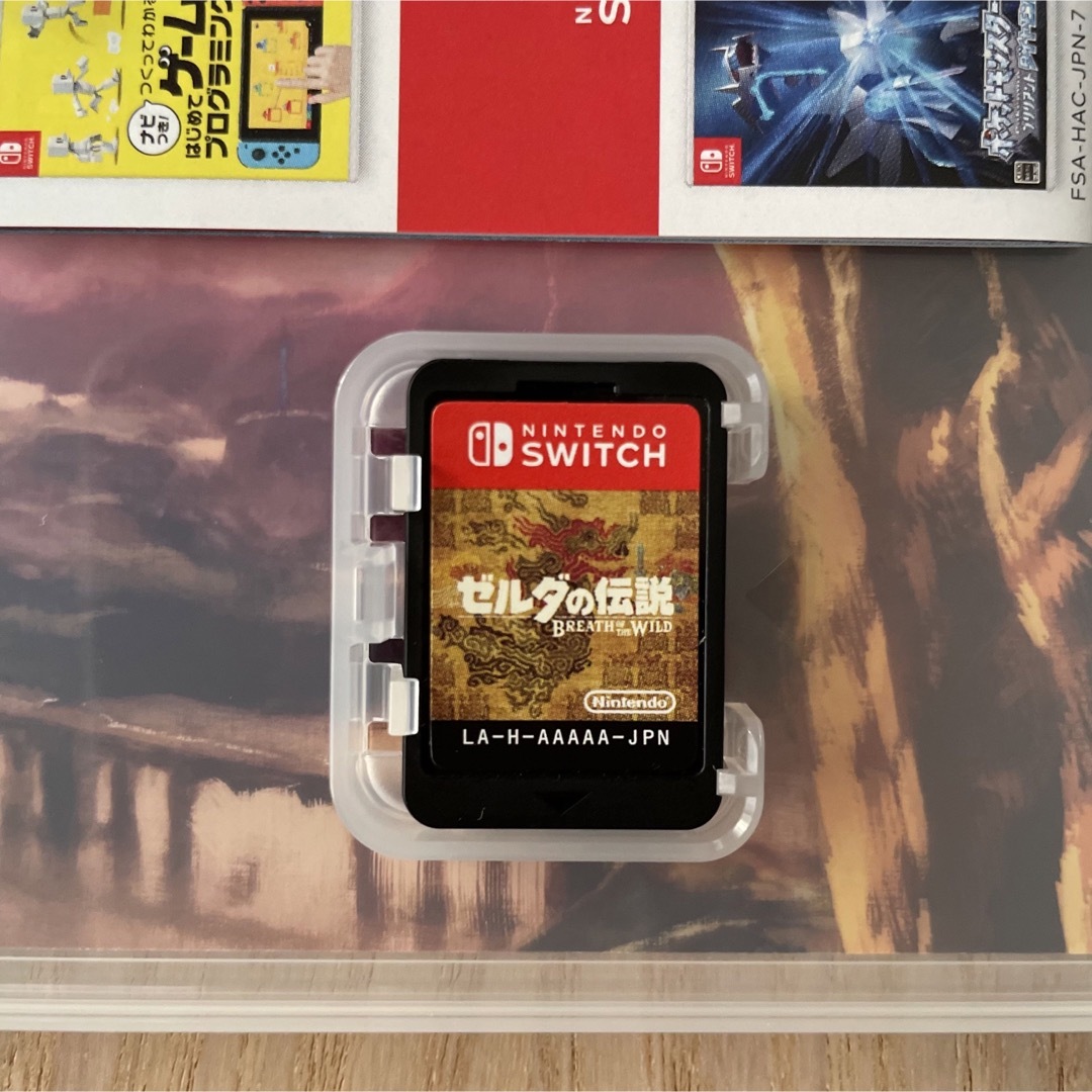 Nintendo Switch(ニンテンドースイッチ)の【てら様専用】ゼルダの伝説　ブレスオブザワイルド エンタメ/ホビーのゲームソフト/ゲーム機本体(家庭用ゲームソフト)の商品写真