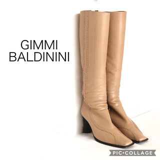 GIMMI BALDININI  ミルクティーベージュブーツ　35(ブーツ)