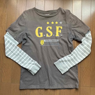 ギャップキッズ(GAP Kids)のGapkids 160 レイヤード ロンT 長袖Tシャツ  グレー(Tシャツ/カットソー)