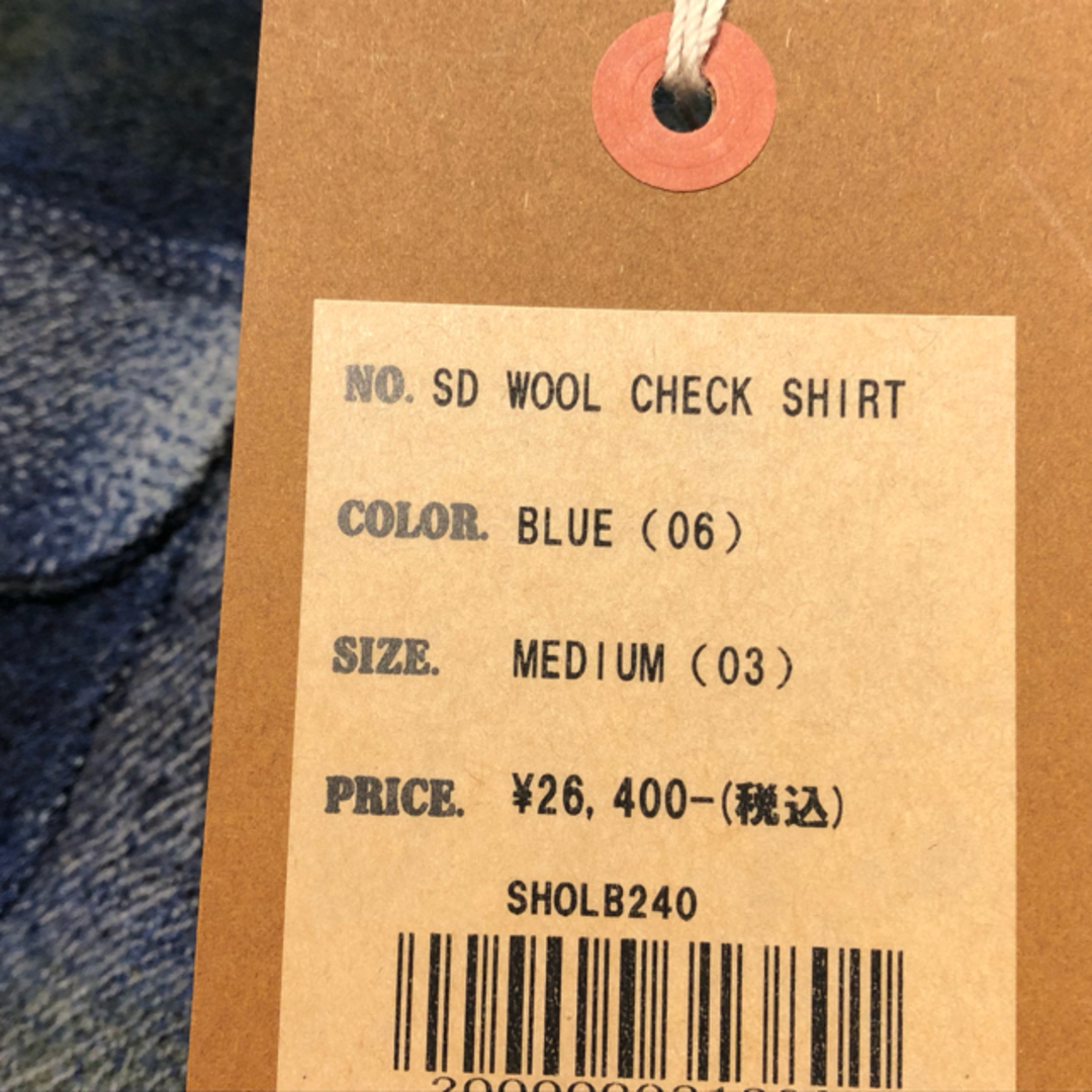 STANDARD CALIFORNIA(スタンダードカリフォルニア)のスタンダードカリフォルニア SD Wool Check Shirt ブルー M メンズのトップス(シャツ)の商品写真