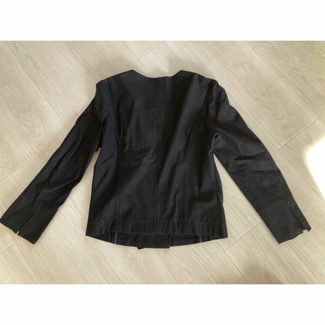 ICB(アイシービー)のICB セットアップ　デザインスーツ　ノーカラージャケット　スカート　ブラック7 レディースのフォーマル/ドレス(スーツ)の商品写真